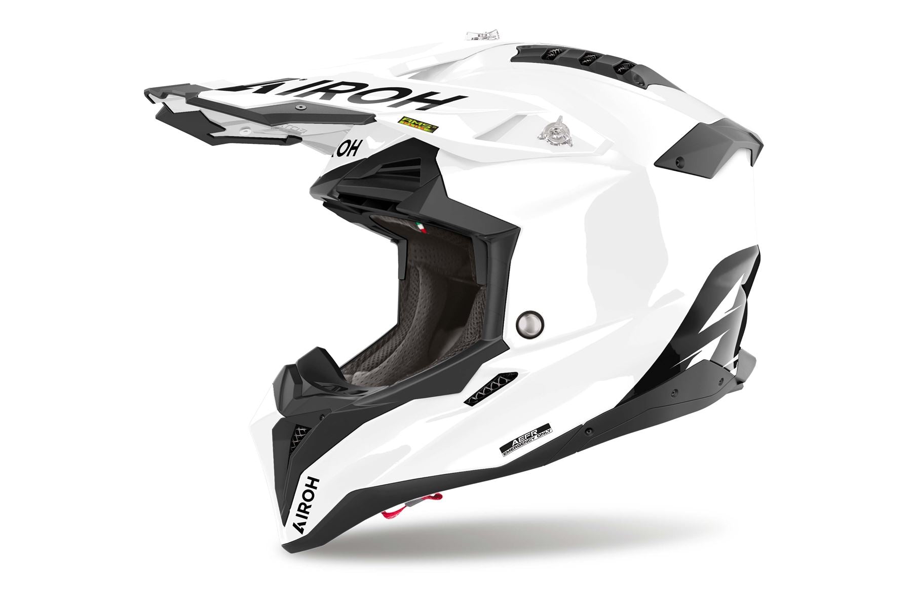 Airoh Helmet 2024 Aviator 3 Color White Gloss HPC Carbon